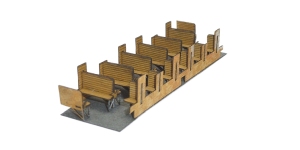 Igra Model 110008 - TT - Waggonsitze für Typ Bi Personenwagen